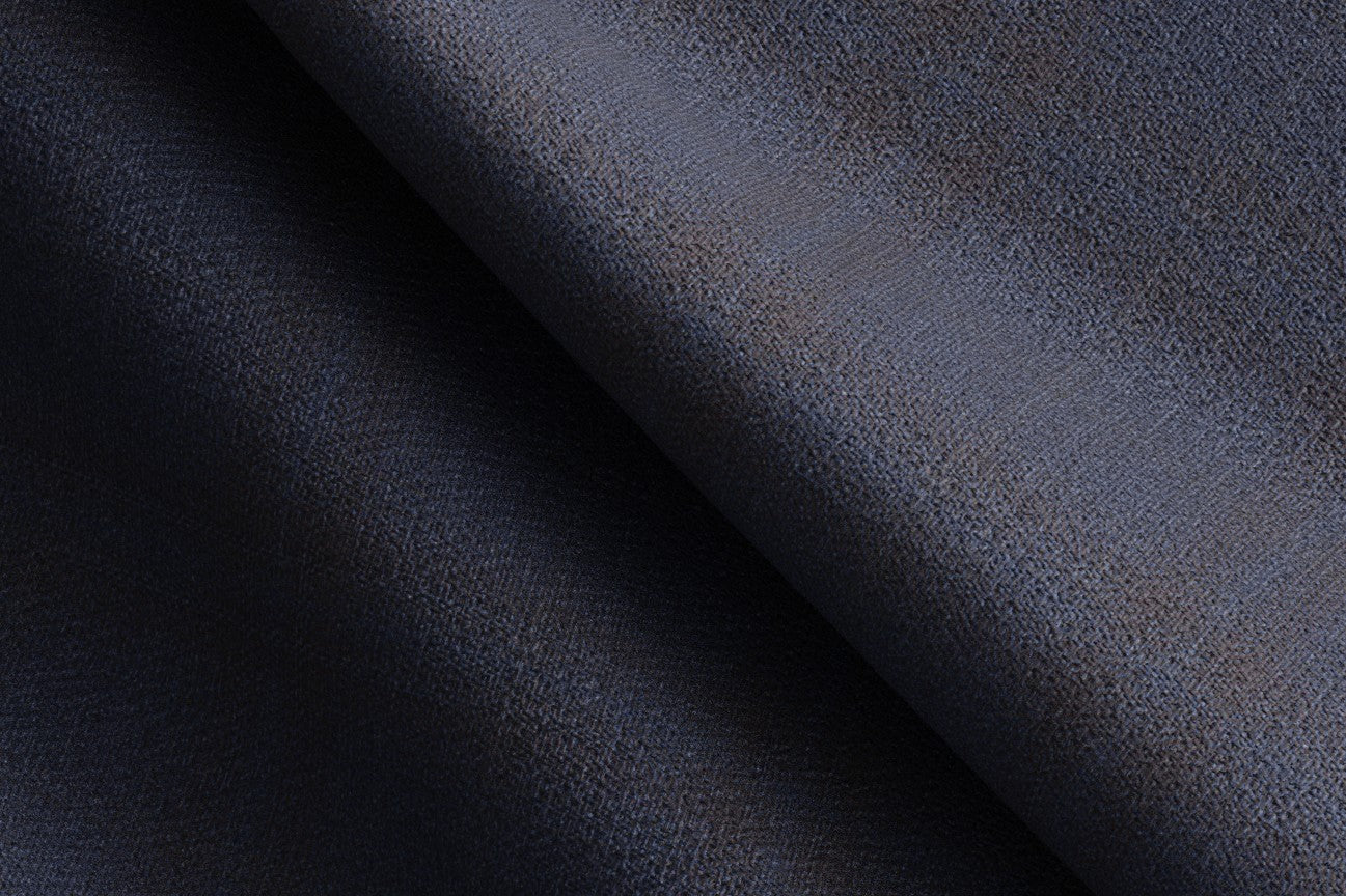 Giacca su misura lana 130s finestrato blu Caccioppoli