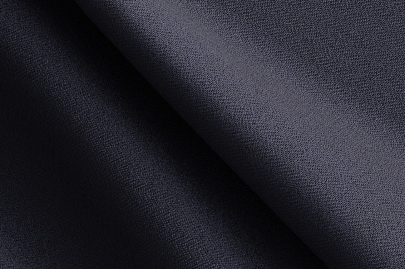 Pantalone con fascia su misura lana 130s finestrato blu Caccioppoli