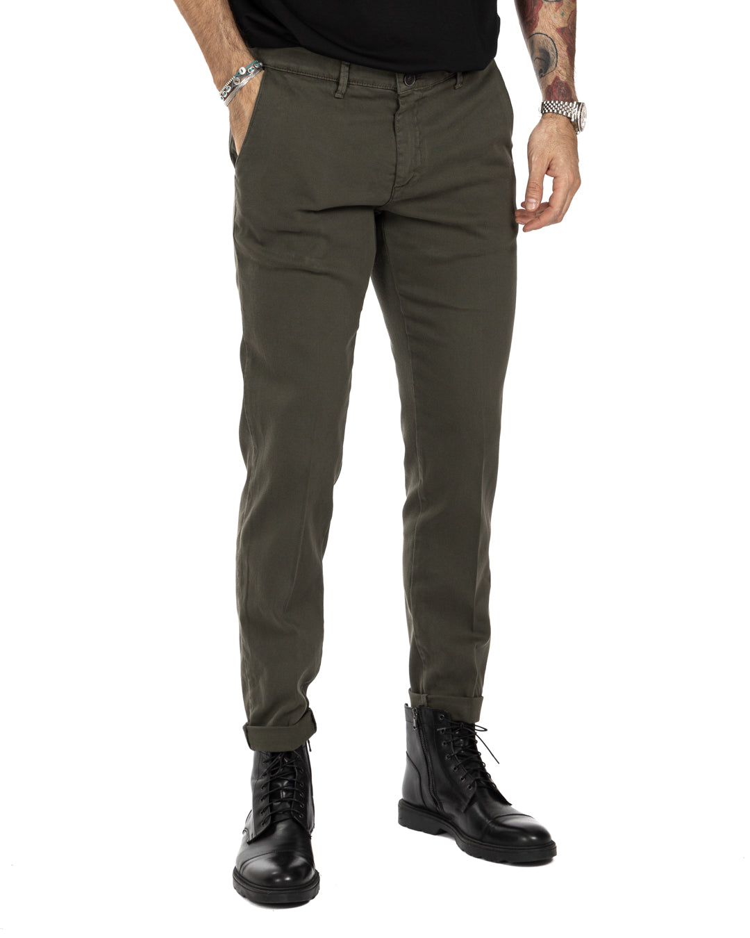 Pantalone Jack in cotone armaturato militare